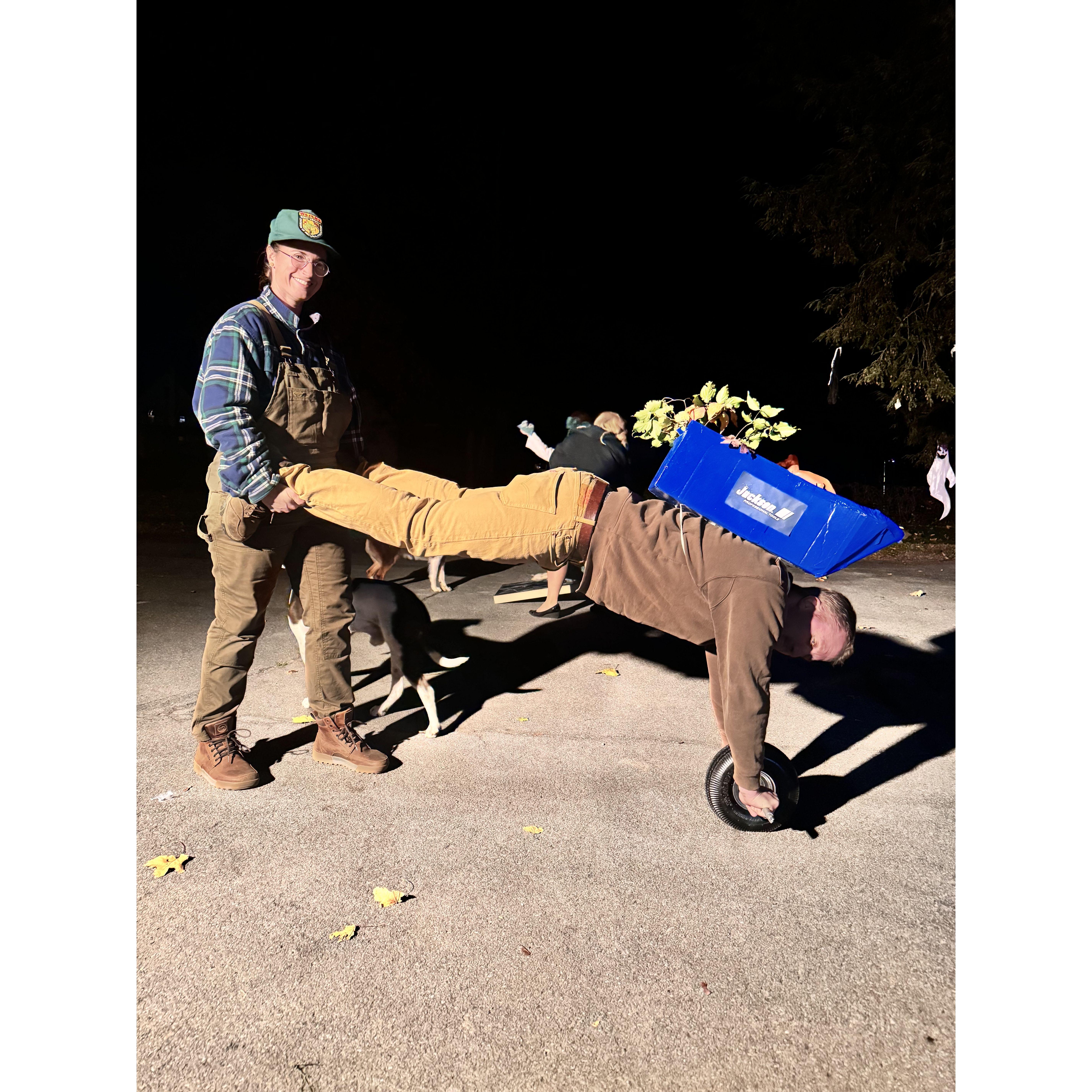 "I want to be a wheelbarrow"