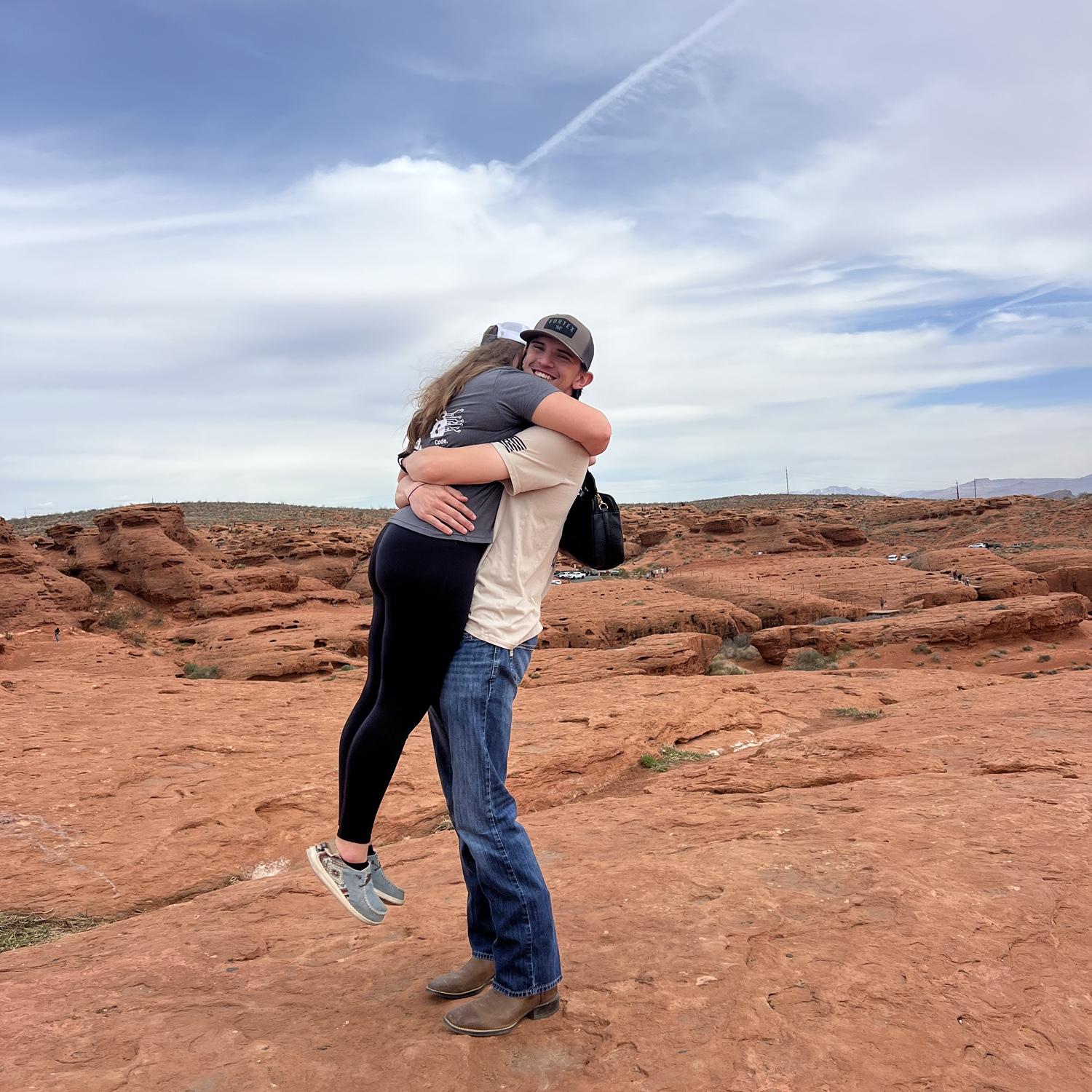 On top of Dixie rock in Saint George
