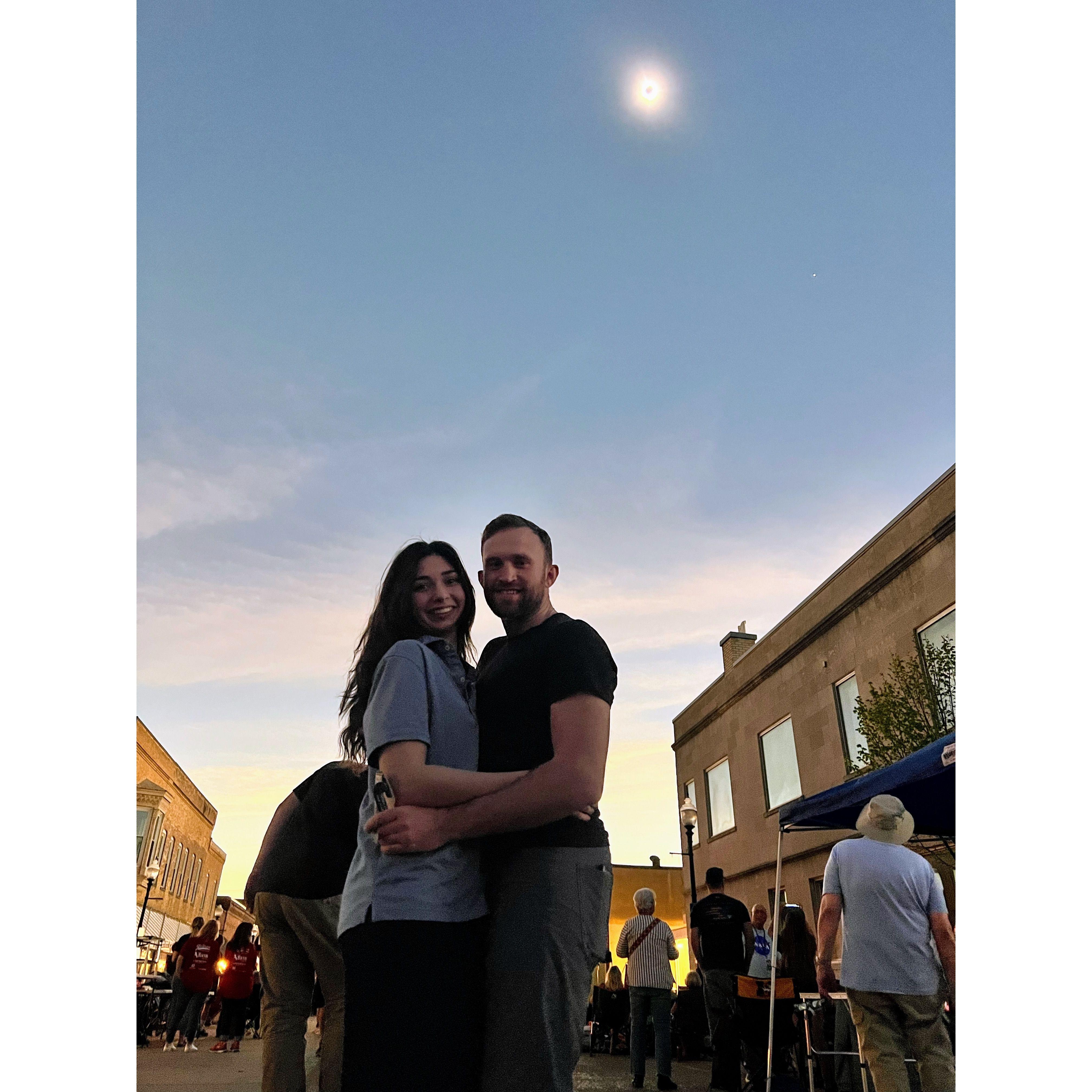Our first trip together was to Jackson, MO, to be in the Path of Totality of the 2024 Solar Eclipse.