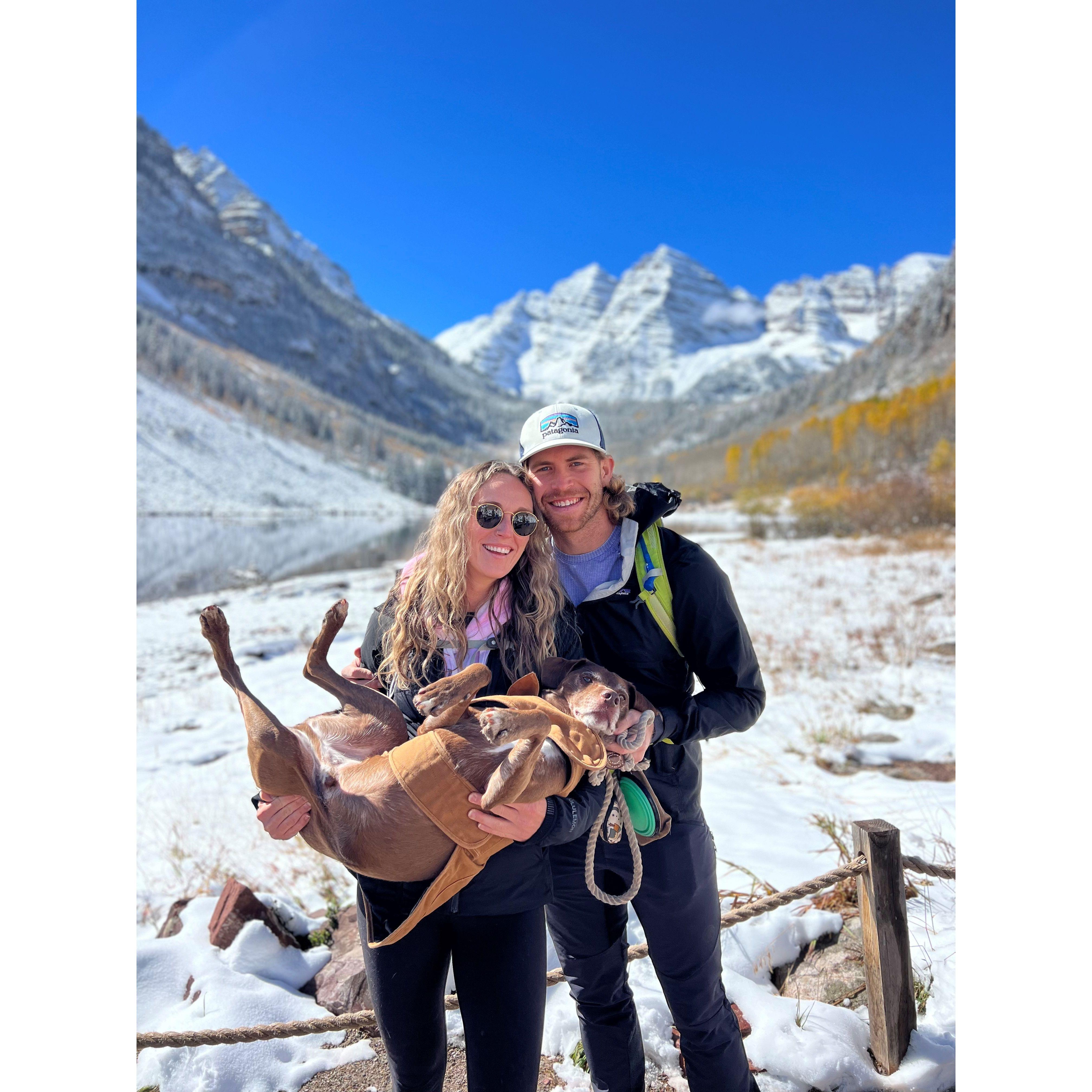 Dex approved of Taylor and his frisbee throwing skills and we fell deeply in love with our little family.