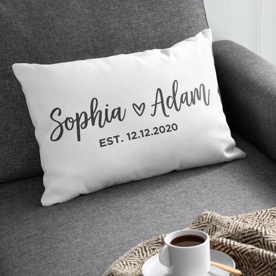 Personalized Couple Name Pillow