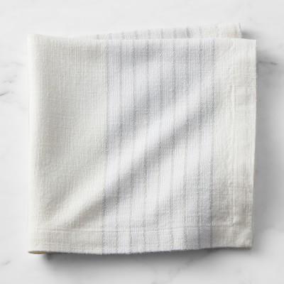 Cyprus Stripe Napkins, Set of 4, White
