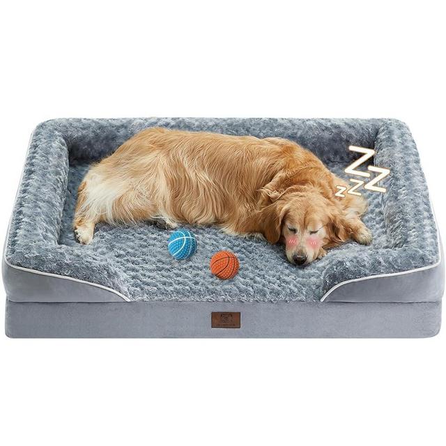 WNPETHOME Waterproof Orthopedic XXLarge Dog Bed With Sides, Big Couch for Jumbo Dogs, Washable Removable Cover, Pet Sofa