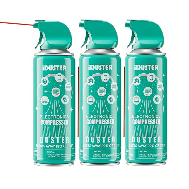 Keyboard Cleaner Air Spray for Computers - 10oz Air Can Duster for Electronics, 3PCS