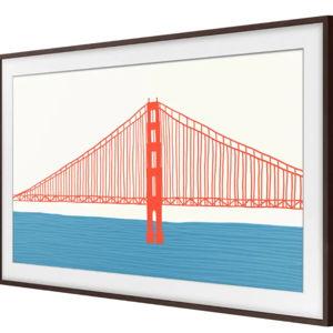 Samsung - 55” The Frame Customizable Bezel - Modern Brown
