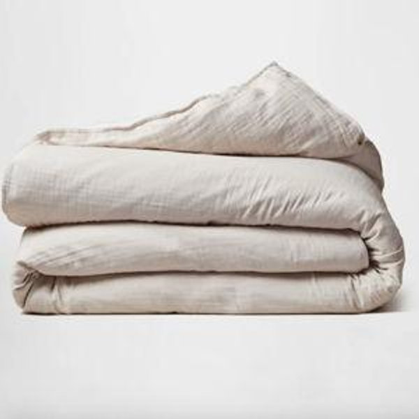 Muslin Duvet Cover | Oat Color