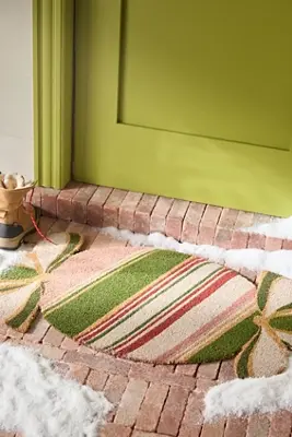 Candy-Shaped Coir Printed Doormat