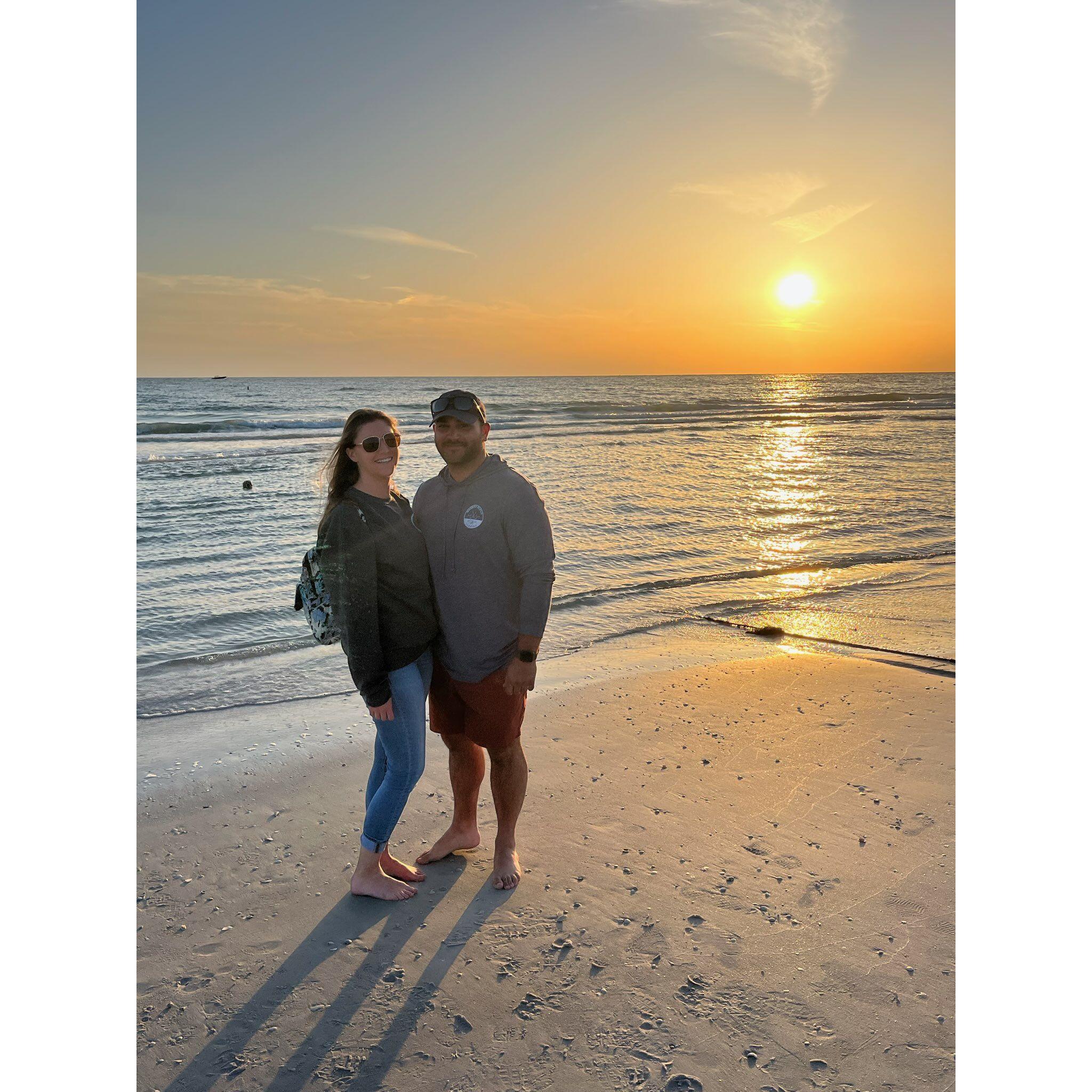 Our first vacation with just the two of us to St. Pete's Beach in Florida