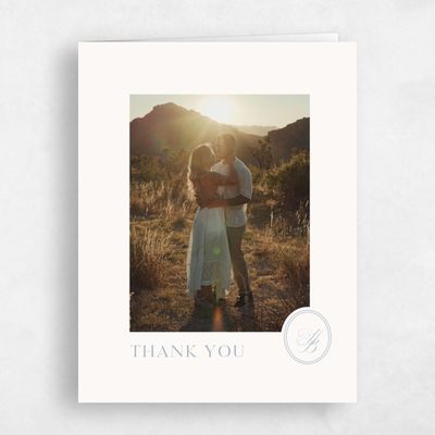 Powder Blue Wedding Thank You - St Anne Photo