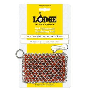 Cast Iron Scrubbing pad, One, Red