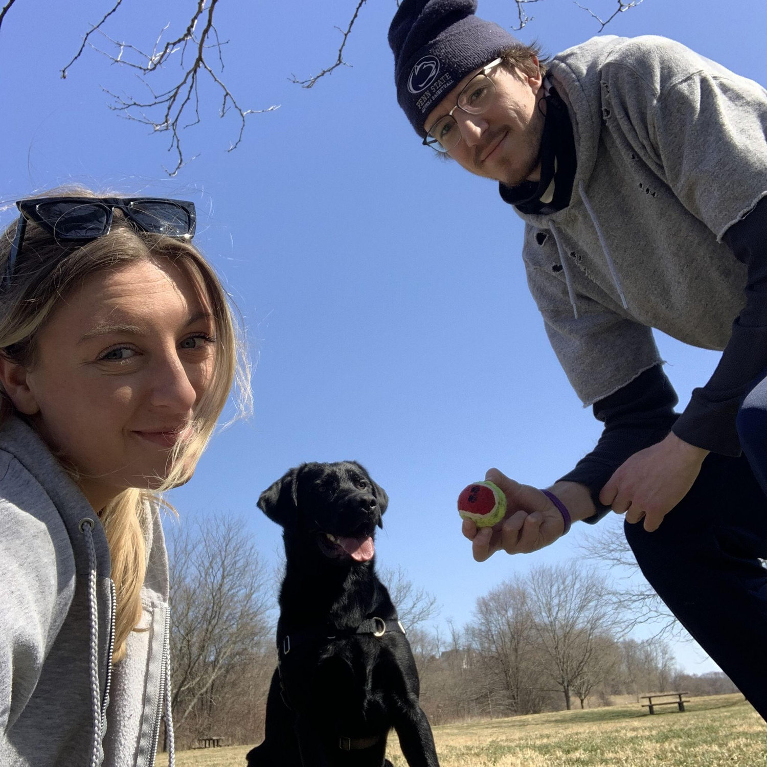 2021 - got our first apartment together and lots of outdoor time with Champion :)