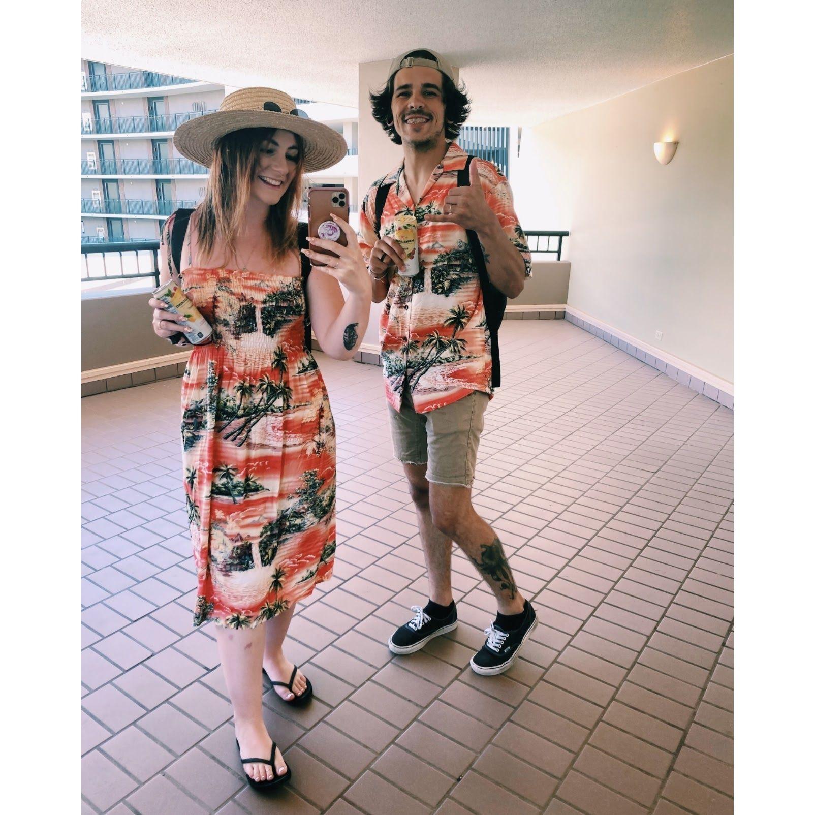 Matching Tourist Ensemble, Hawaii, August 2021