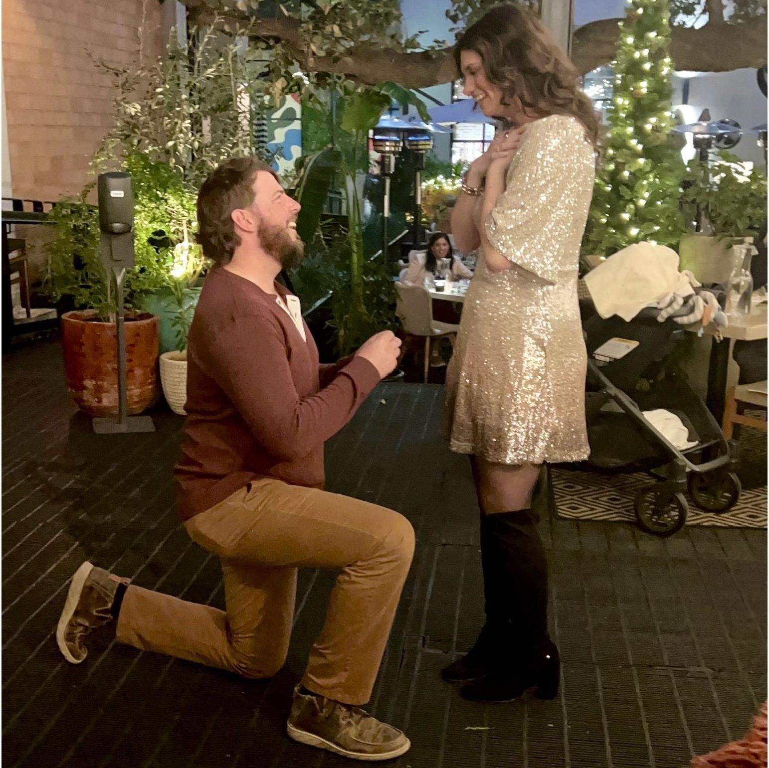 The night we got engaged! Dreamy!