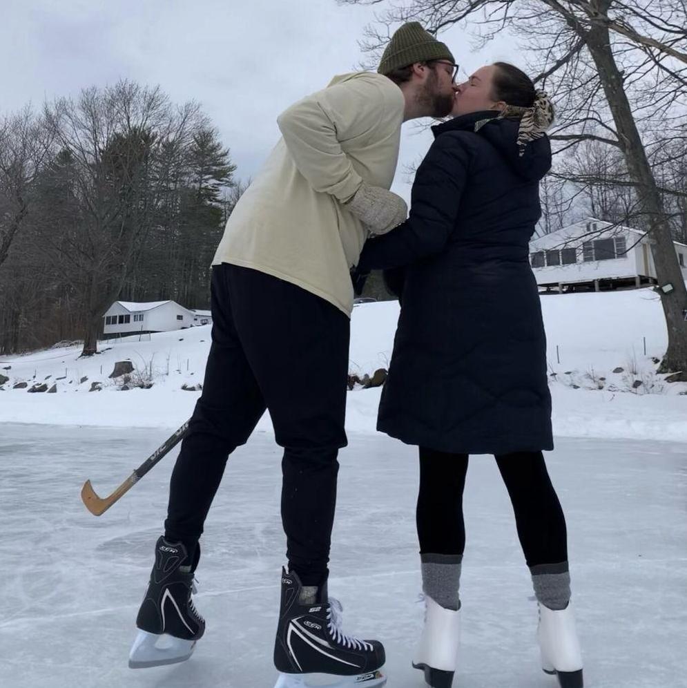Ice skating at Betsy’s park in holderness