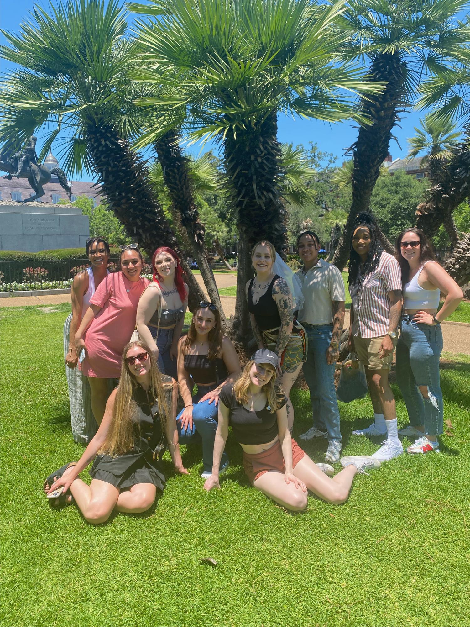A large part of the bachelorette party/bridesmaids hanging out in New Orleans, so incredibly grateful for them coming all the way down south to spend time with us!