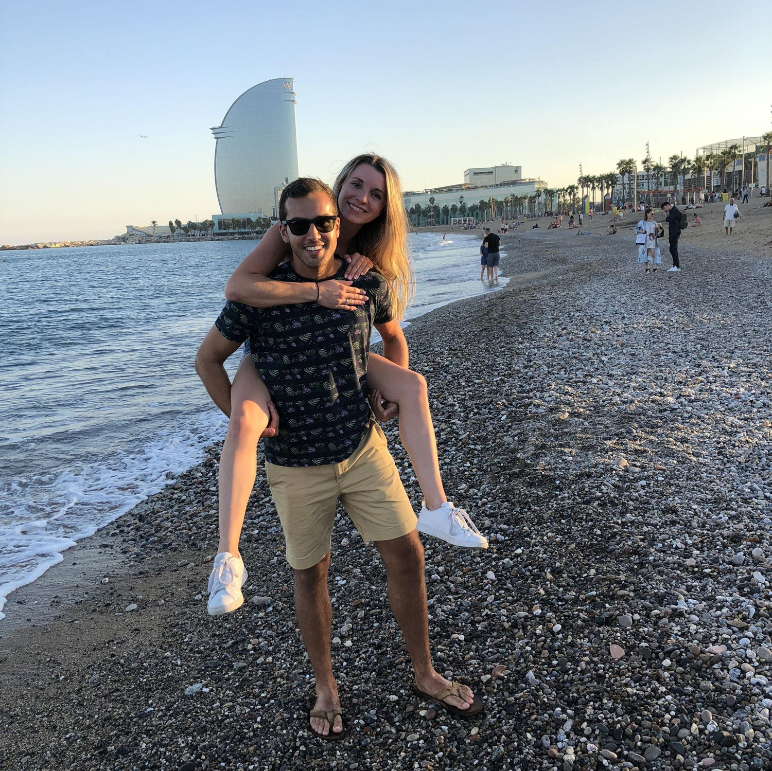 Met up in Barcelona while studying abroad!