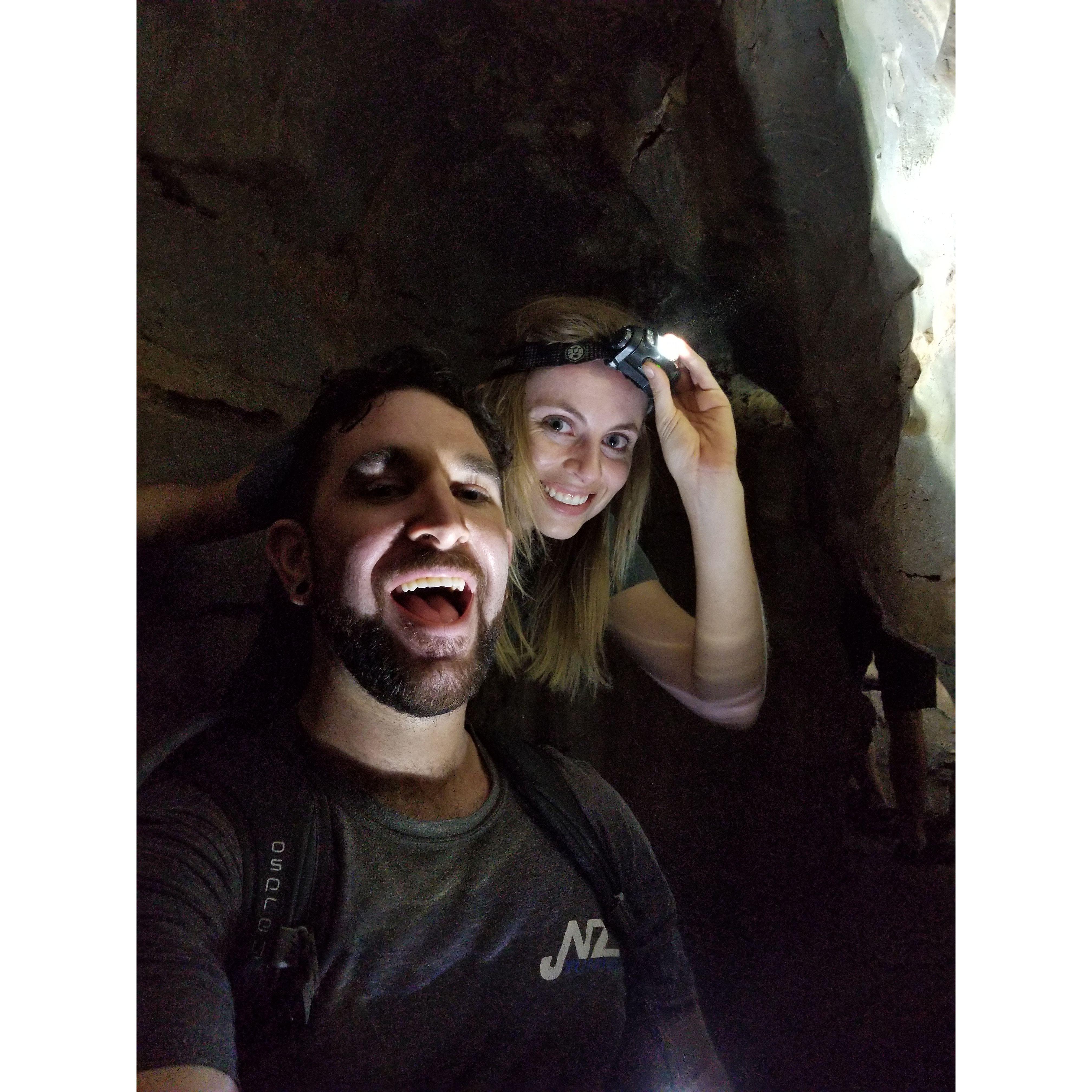 Spelunking in Arizona circa 2016. Unknown number of feet deep!