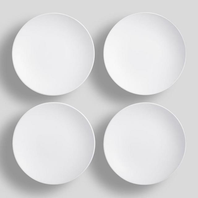 Mason Stoneware Appetizer Plates, Set of 4 - True White