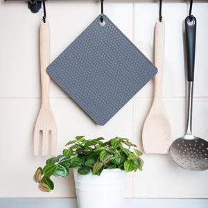 Q's Inn Silicone Pot Holders and Trivet mats Heat Resistant to 440°F to Protect Your Table and countertop Contains 4 Pieces Squared