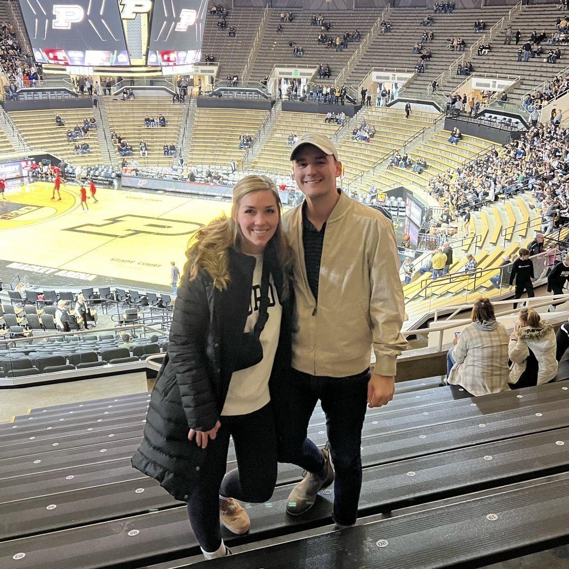 February 21, 2022 - Our first Purdue Basketball game (Boiler Up!)