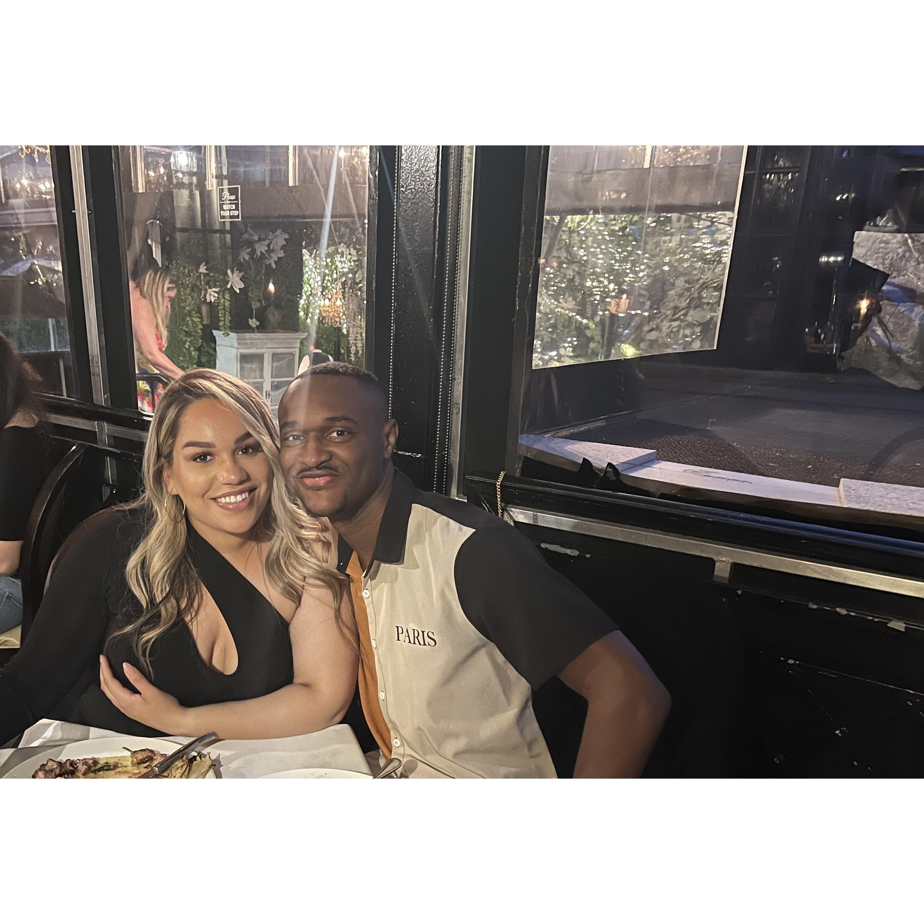 One of our many date nights.