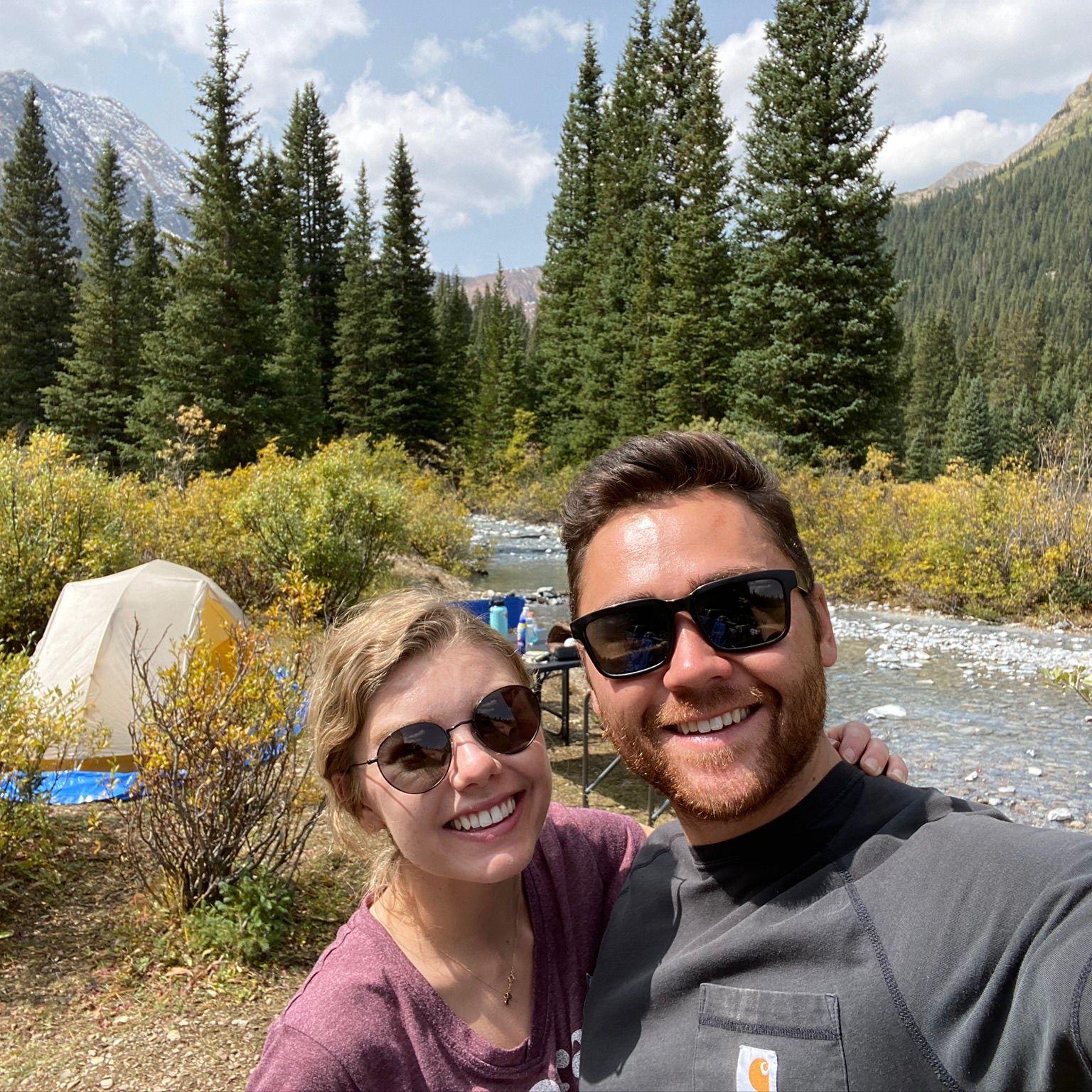 On one of our many camping trips