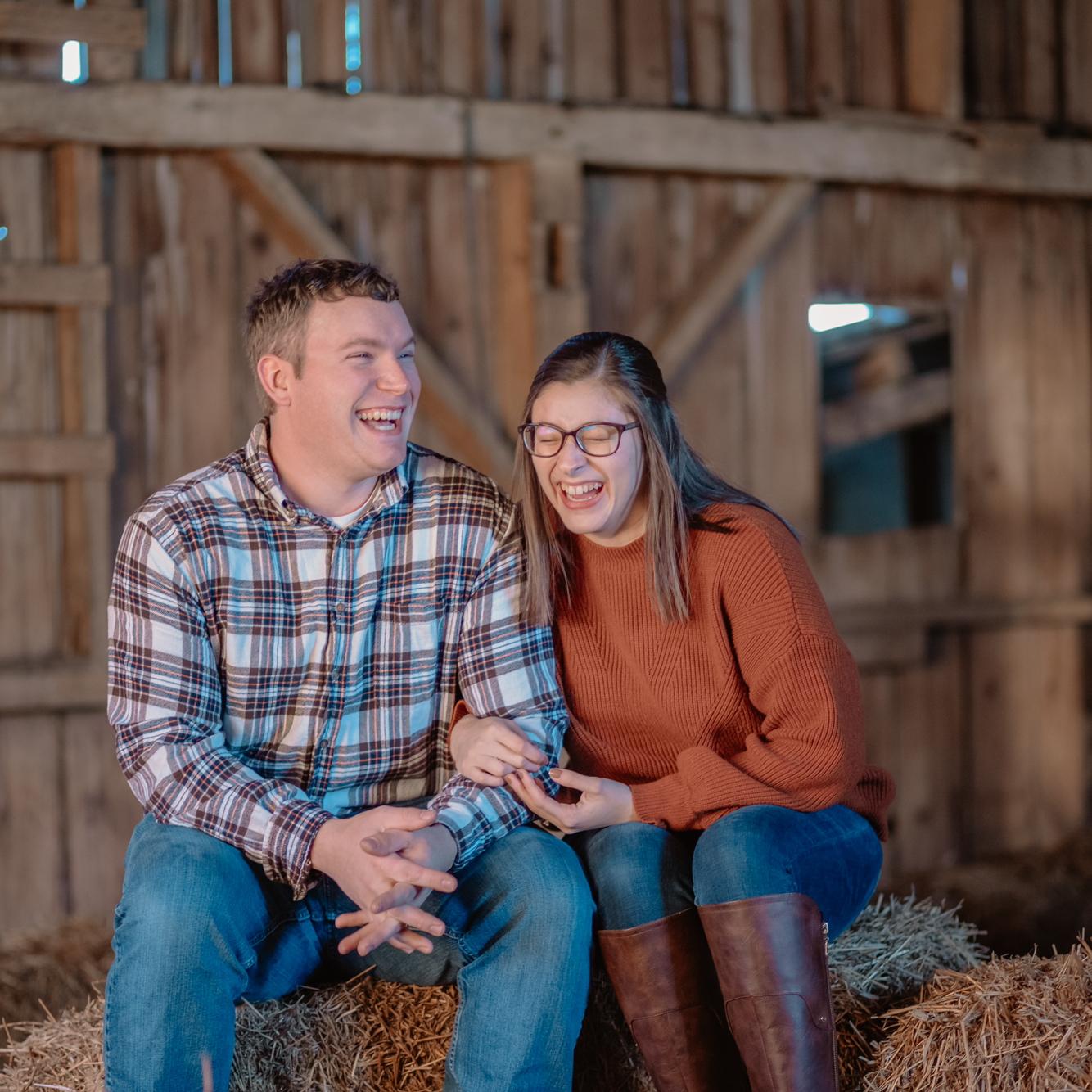 Accurate representation of how much we make each other laugh!