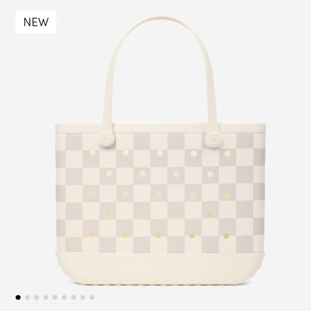 Original Bogg Bag - Pattern: Checkered Coconut/Mushroom