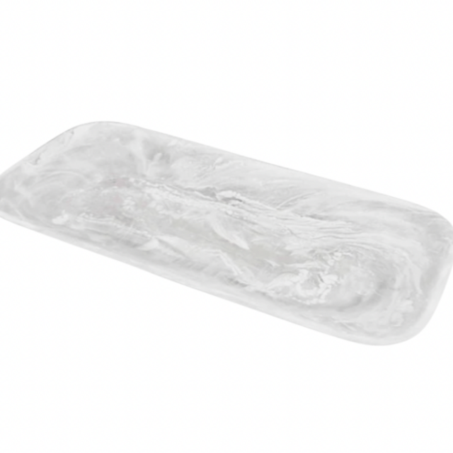 SWIRL RESIN RECTANGLE PLATTER | VARIOUS COLORS