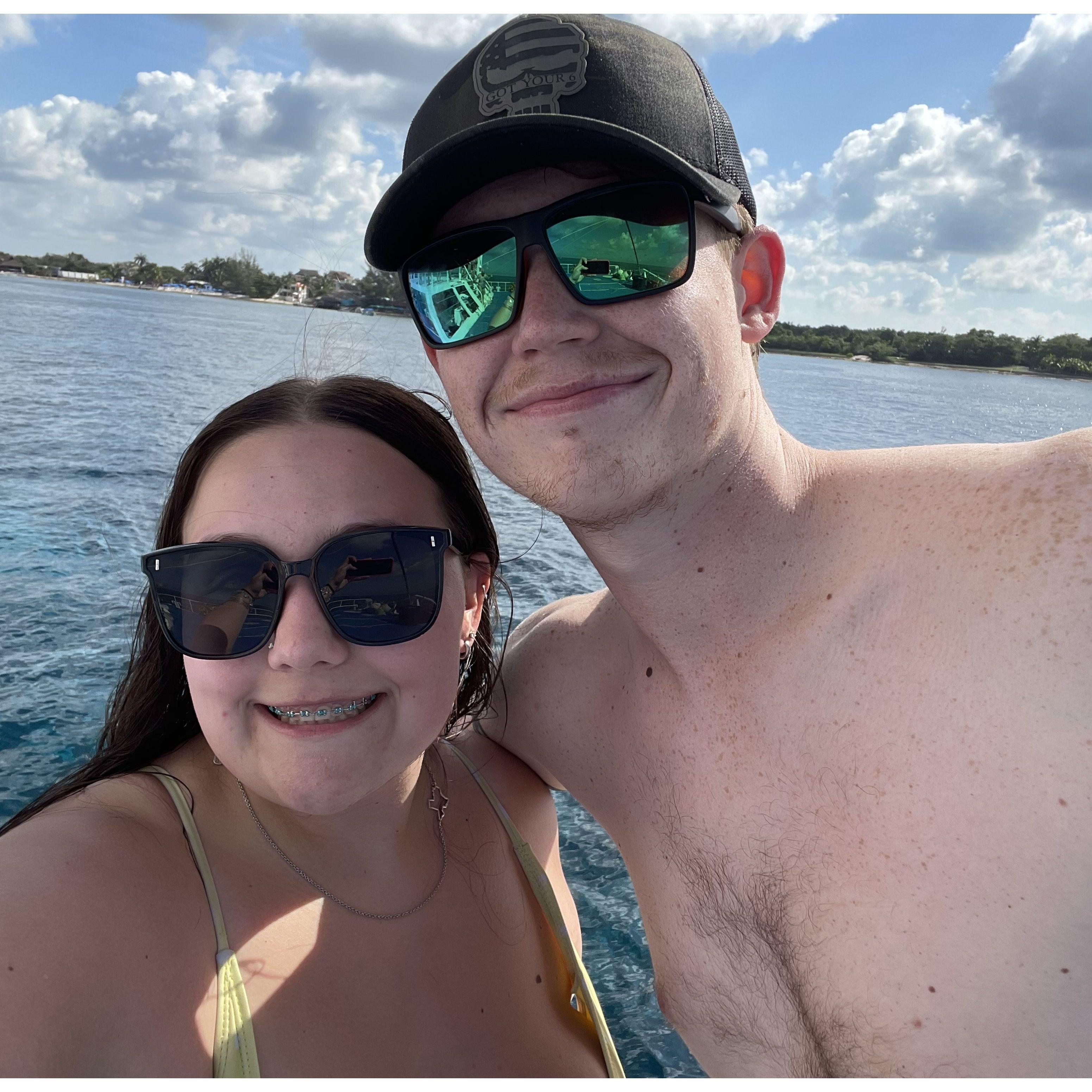 Ethan wanted to take a picture while we were in Cozumel