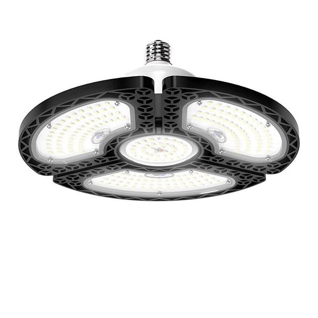LED Garage Lights, 80W Deformable LED Garage Ceiling Lights 12000 LM CRI 80 Led Shop Lights for Garage, Garage Lights with 3 Adjustable Panels,Utility Led Garage Lighting，LED Light Bulbs for barn etc.