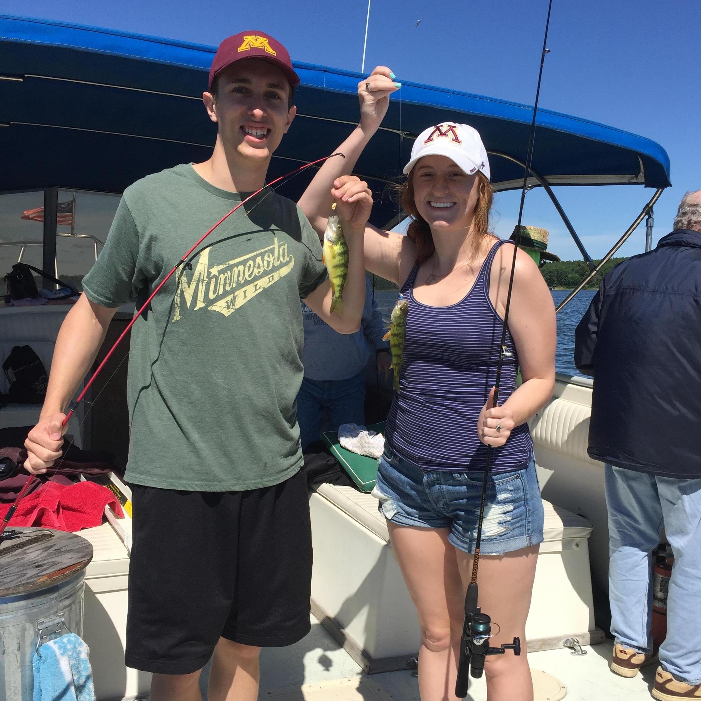 We take full advantage of MN summers spending time up at the cabin and on family fishing trips!