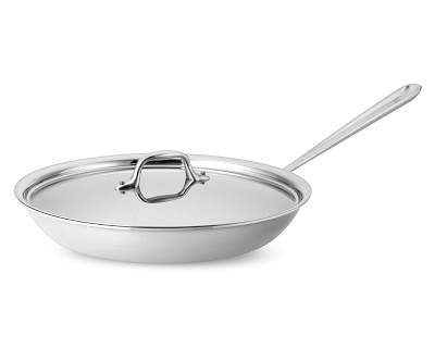 All-Clad D3 Tri-Ply Stainless-Steel Traditional Covered Fry Pan, 12"