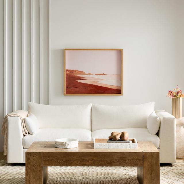 Reclaimed Oak Waterfall Coffee Table in Café Brown