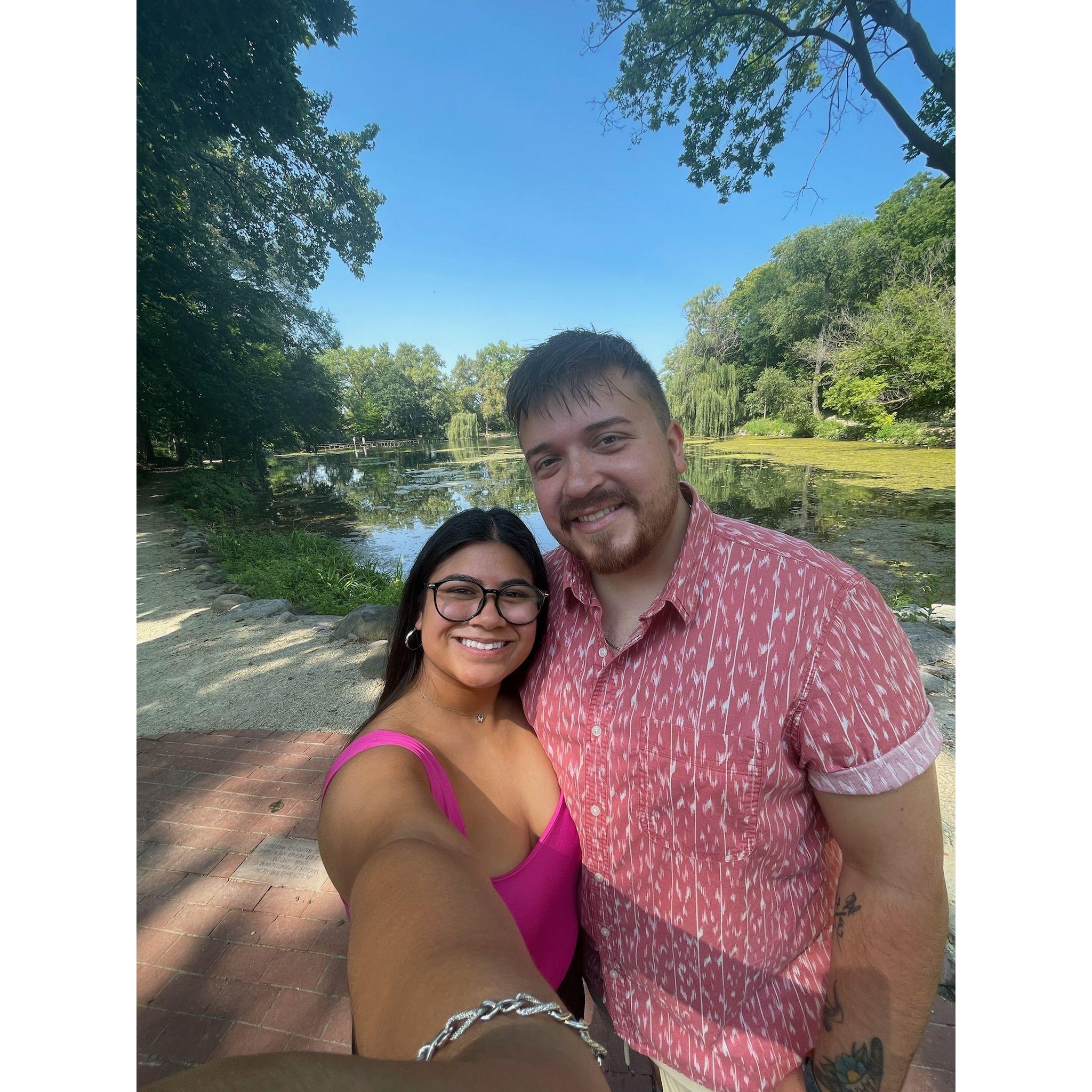 One of my favorite dates ever…back to the gardens I took him on our first date!