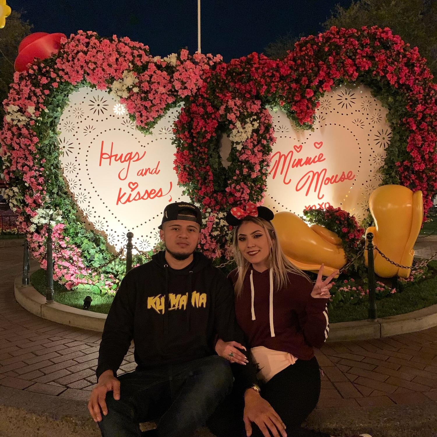 Disneyland together for the first time