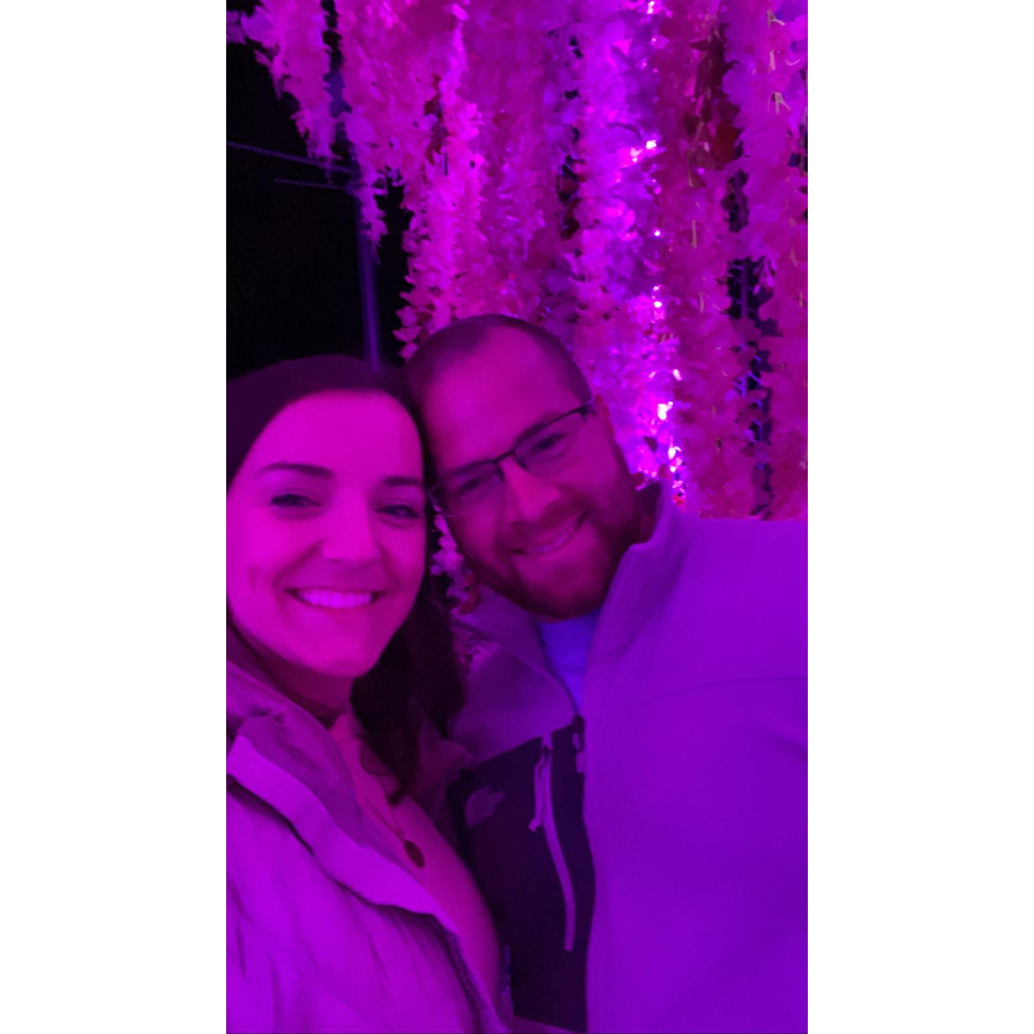Our first photo together.
