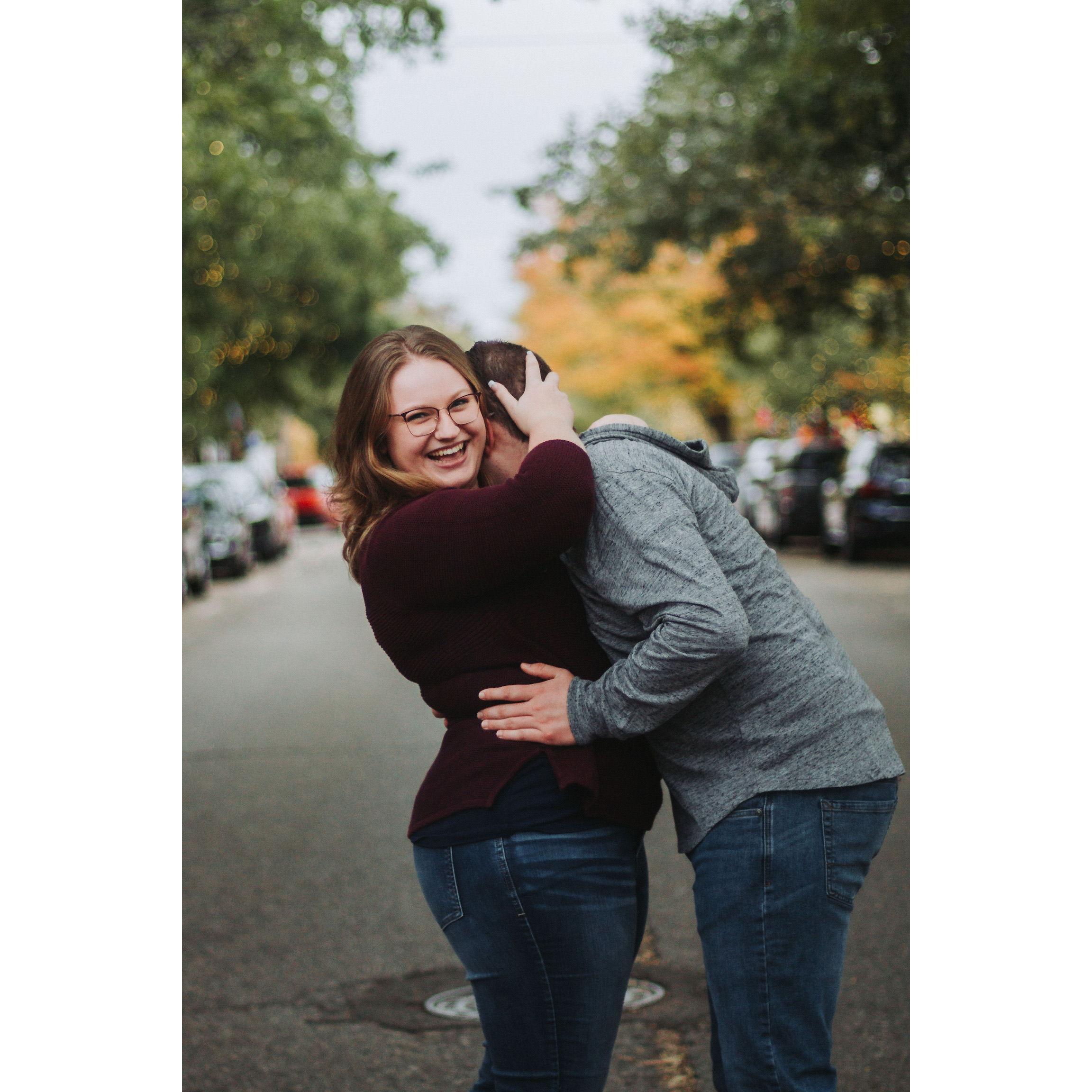 Our first professional pictures taken together.
