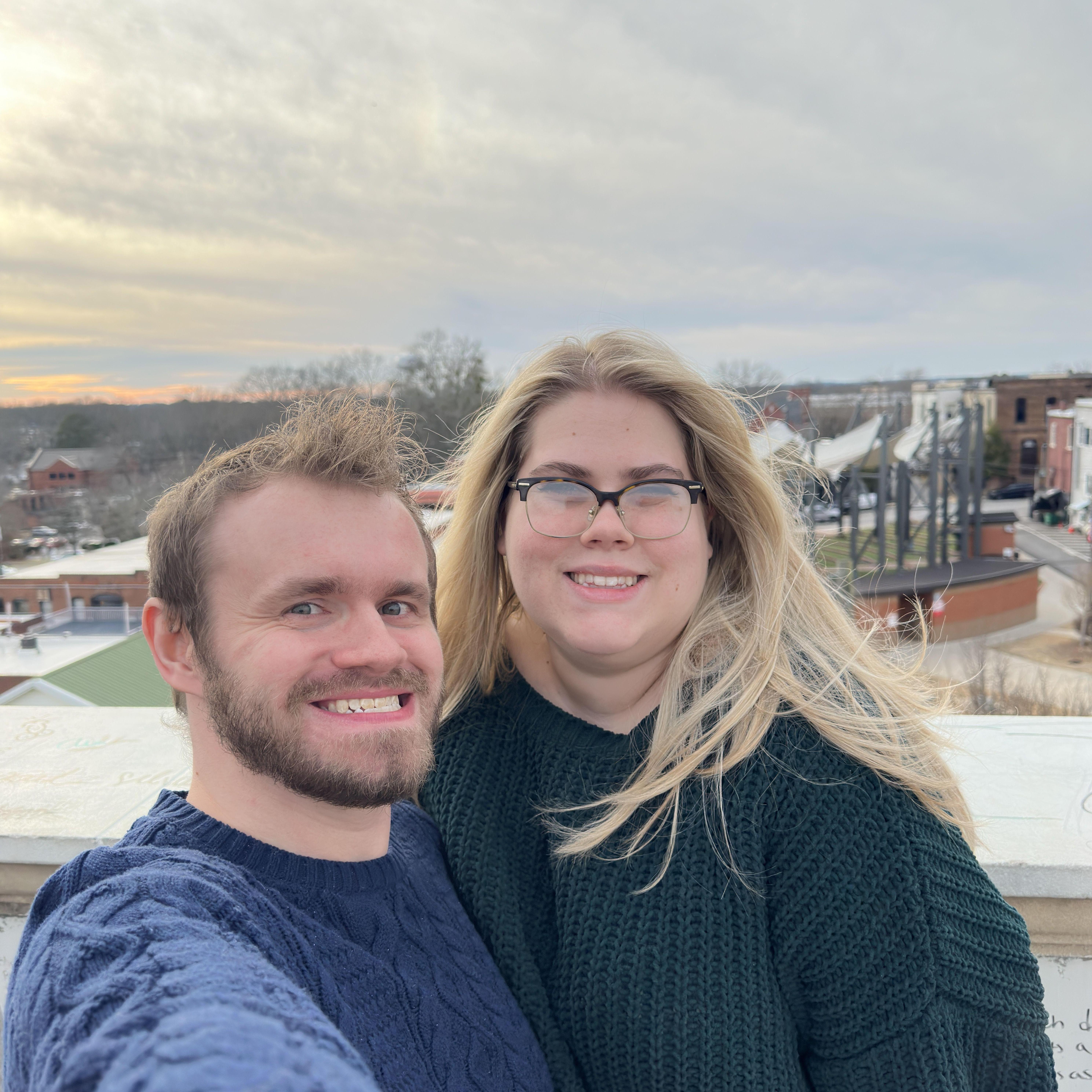 Cool sky and the most beautiful lady next to me! -Stephen