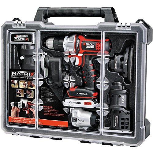 BLACK+DECKER Cordless Drill Combo Kit with Case, 6-Tool (BDCDMT1206KITC)