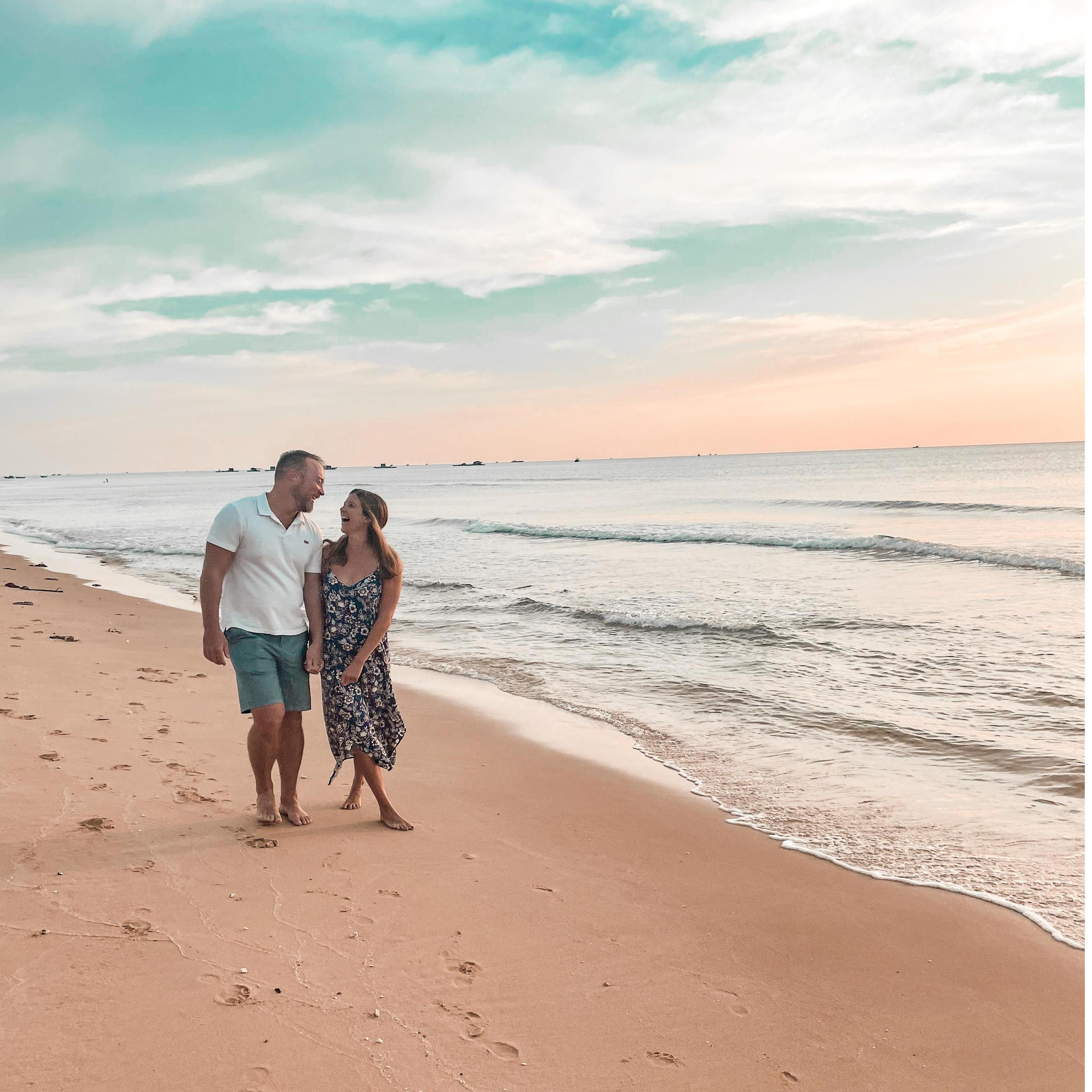 Kendall and Aaron were unable to go home for Christmas 2021, but they made the best of it on the beach in Phu Quoc, Vietnam.