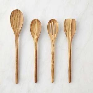 Williams Sonoma Olivewood Spoons, Set of 4