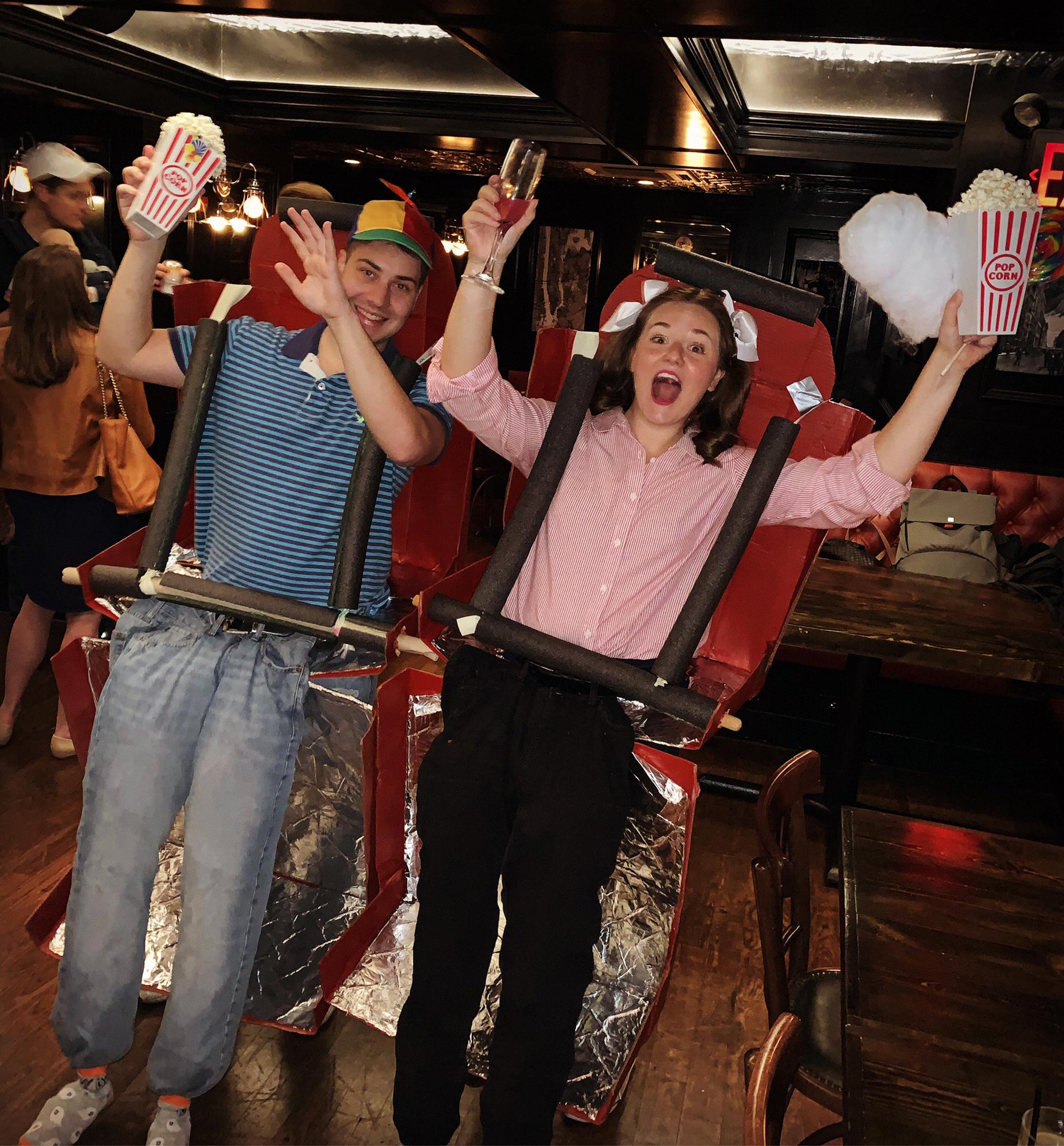 Modco's Halloween Party! Jared and Christina won 3rd place for their roller coaster costume!