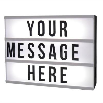 DIY Lightbox Novelty LED Table Lamp Black - Room Essentials&#8482;