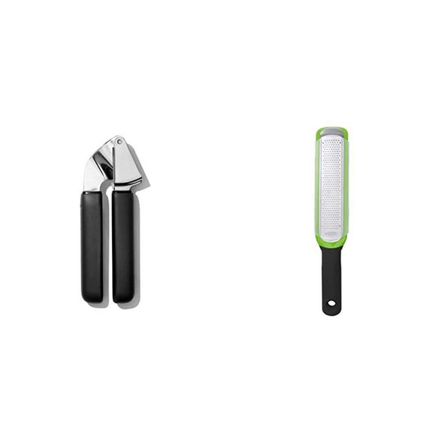NEW OXO Good Grips Garlic Press OXO Good Grips Etched Zester and Grater