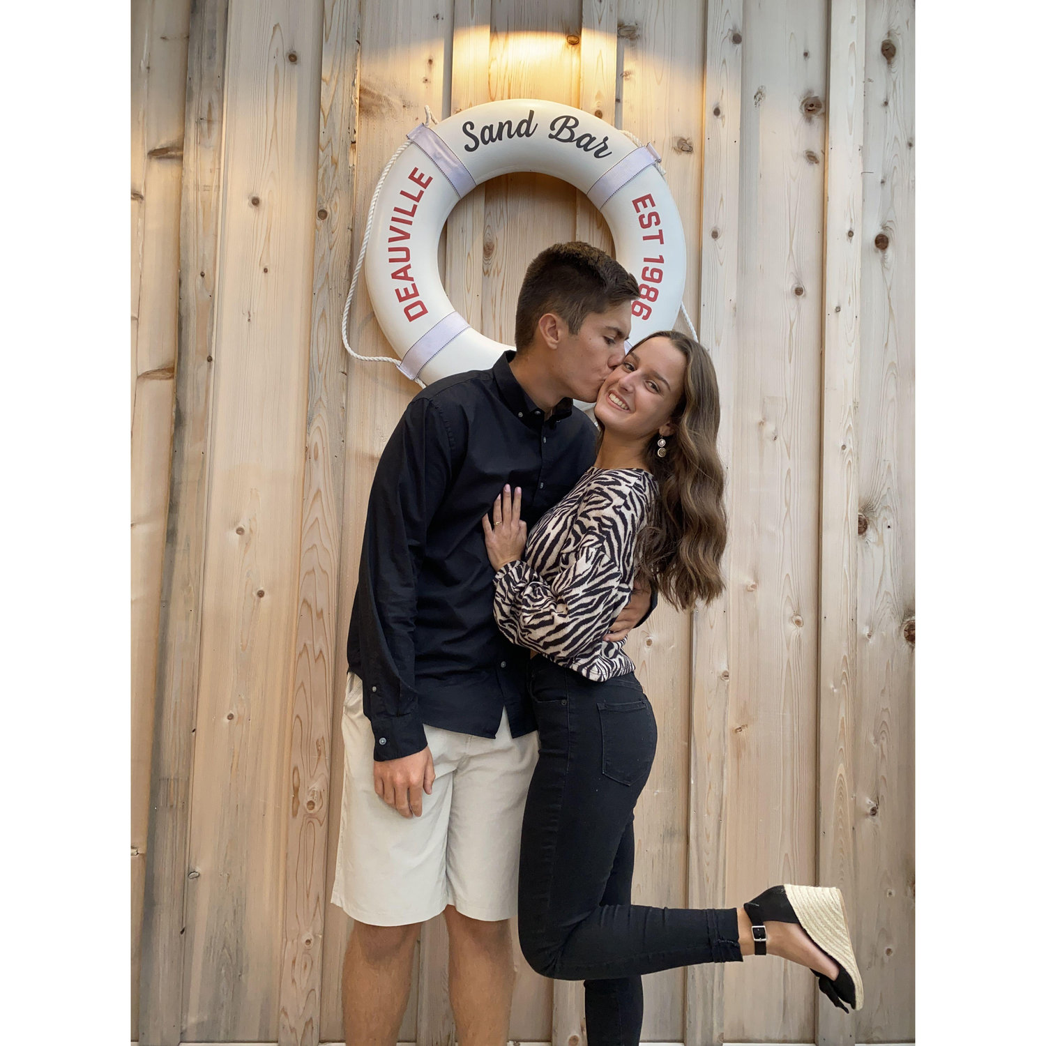 Their first official dinner date down the shore after the COVID lockdown, Fall 2020