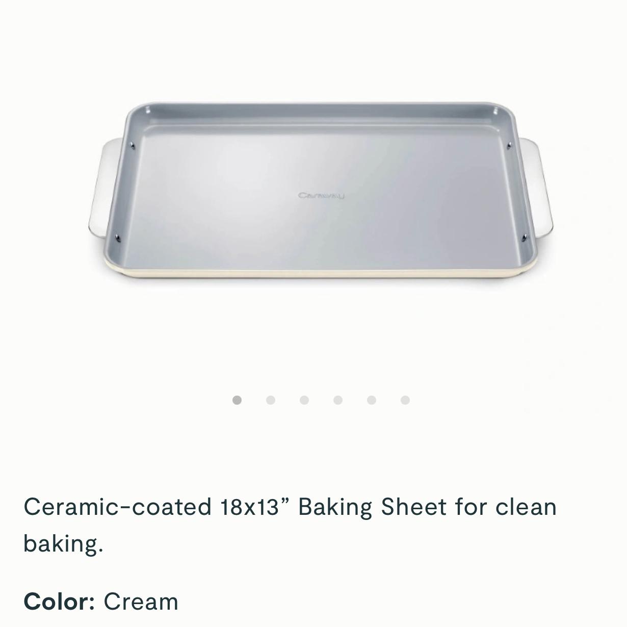 Caraway Large 18’x13’ Baking Sheet (Color:Cream)