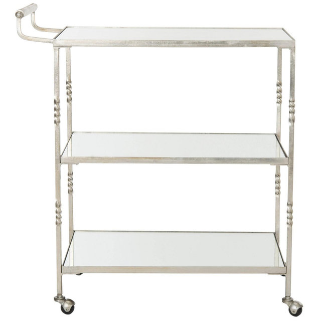 Cleopatra  Bar Cart - Silver - Safavieh