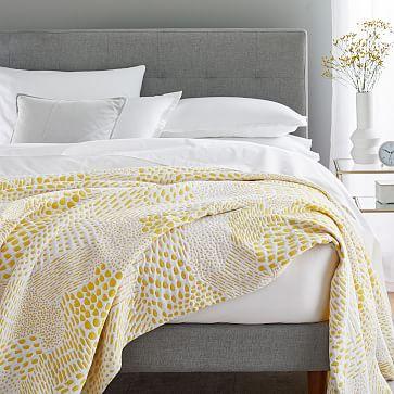 Dots + Dashes Blankets YELLOW QUEEN