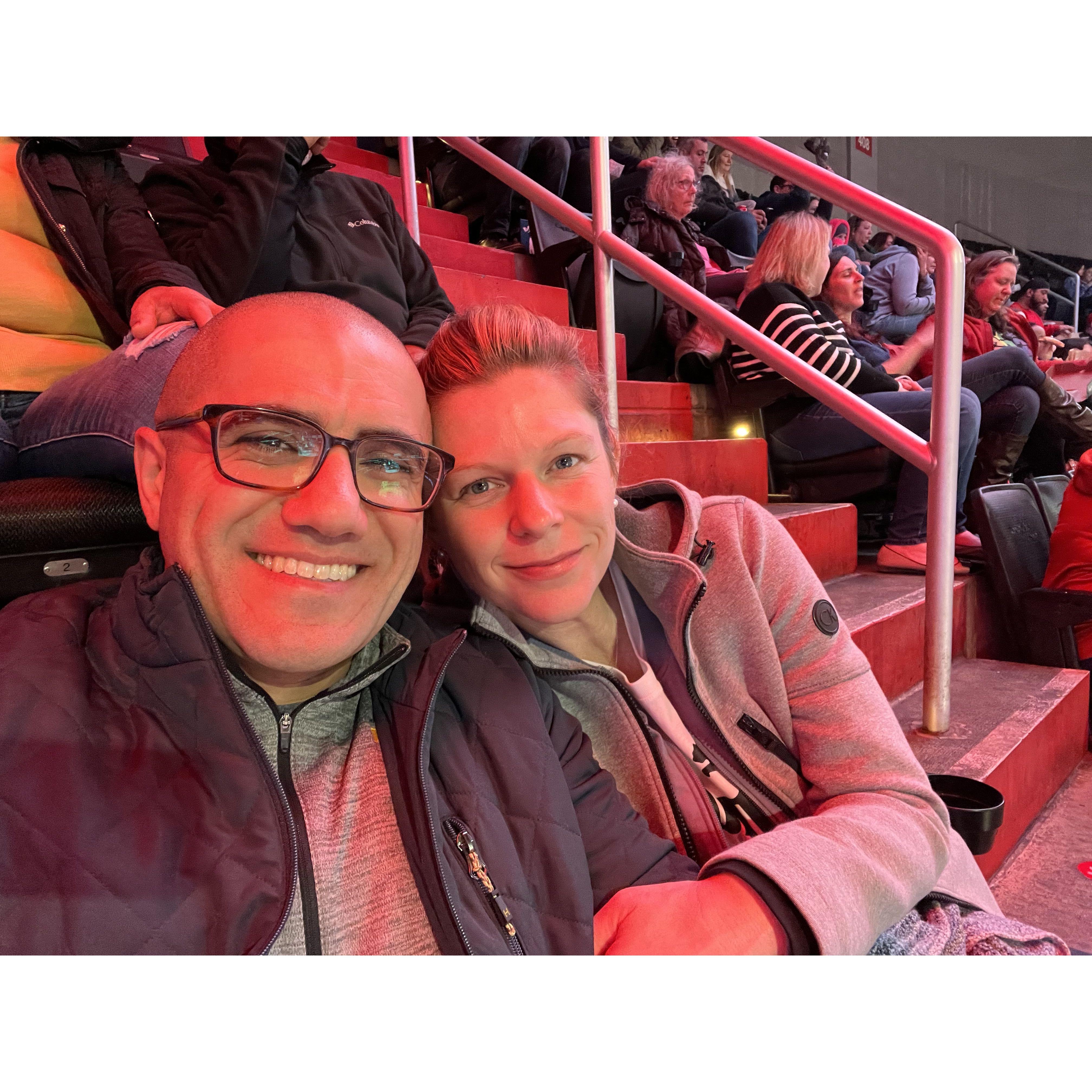 First Wizards basketball game!